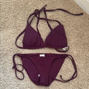 BECCA Deep Purple Bikini Set